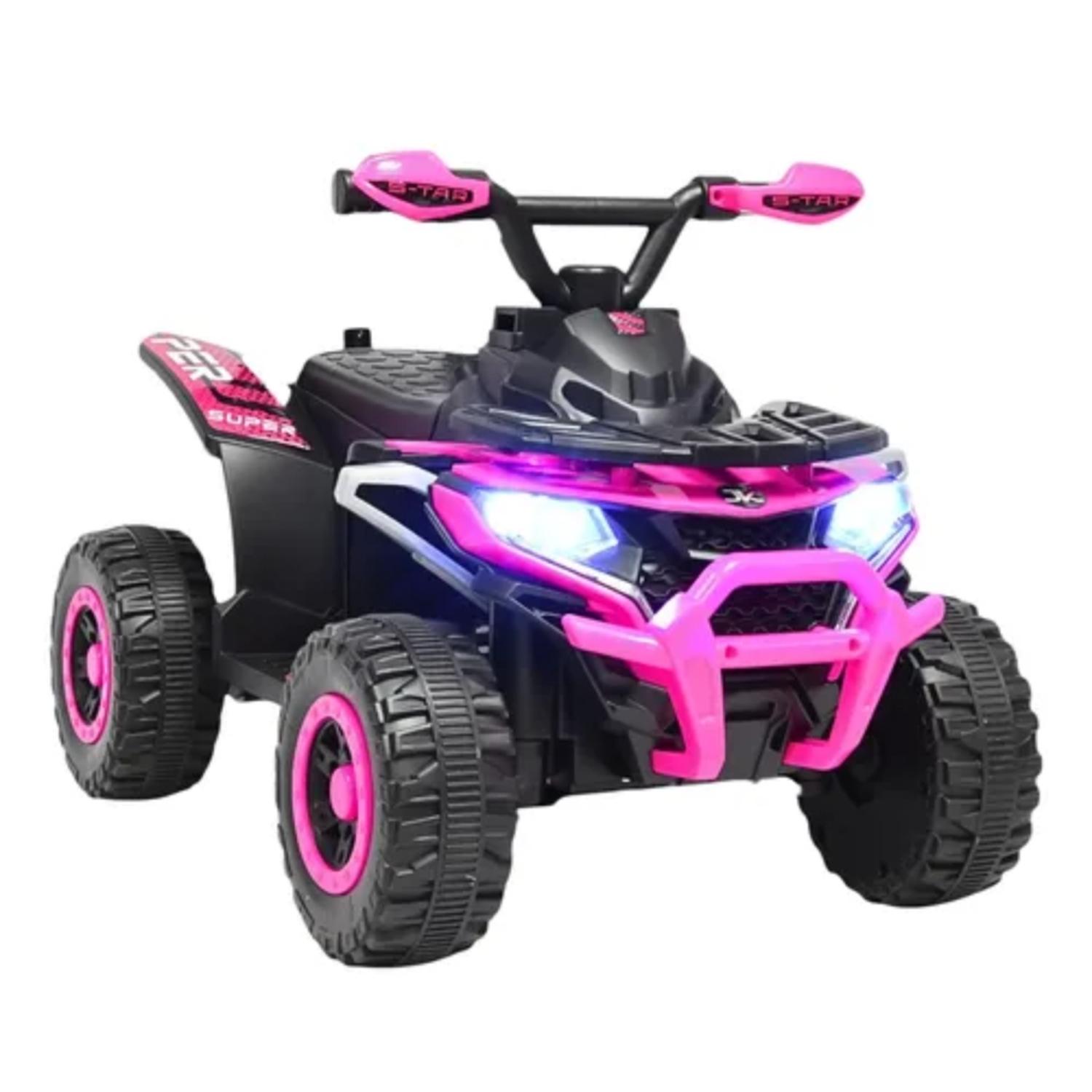 Montable Eléctrico Urban Kids LX para Niña con Bastón Dirigible y Luces Rosa 6V — imagen 1