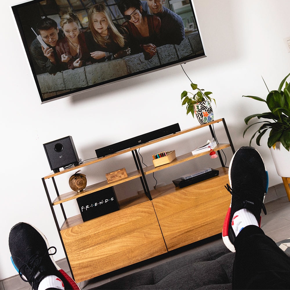 Barra de sonido bocina STF Alud Pro: 2.1 subwoofer, alámbrico, 35W, audio óptico — imagen 9