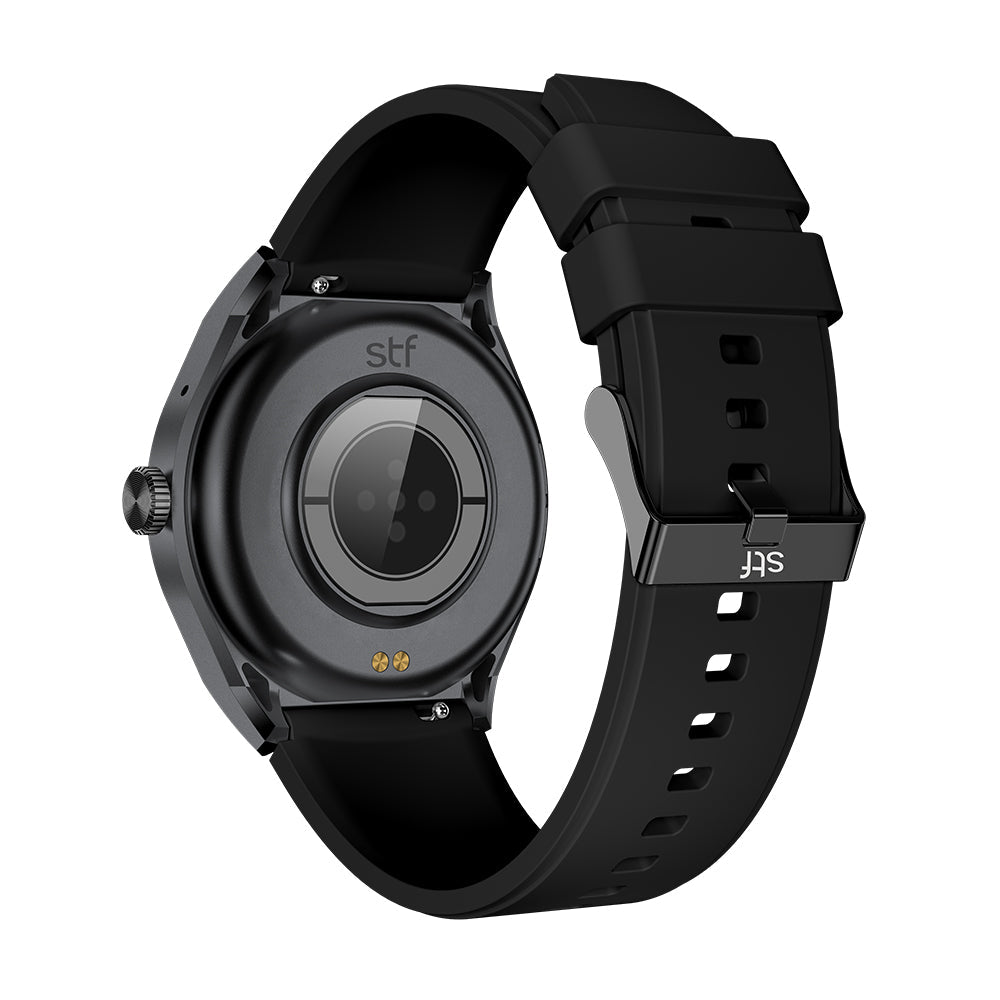 Smartwatch Reloj Kronos Trek STF Pantalla 1.38" Resistencia al agua IP67 Negro — imagen 4