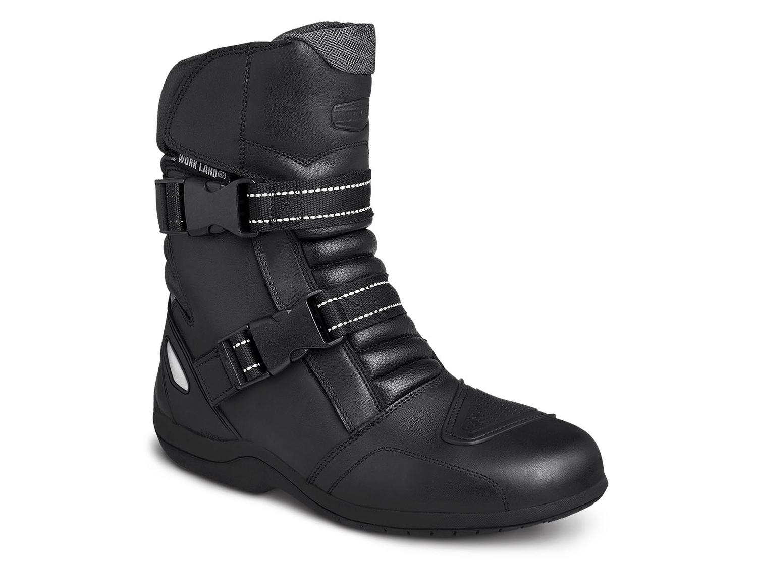 Bota hombre Biker Moto botín caballero Workland 80007 negro — imagen 1