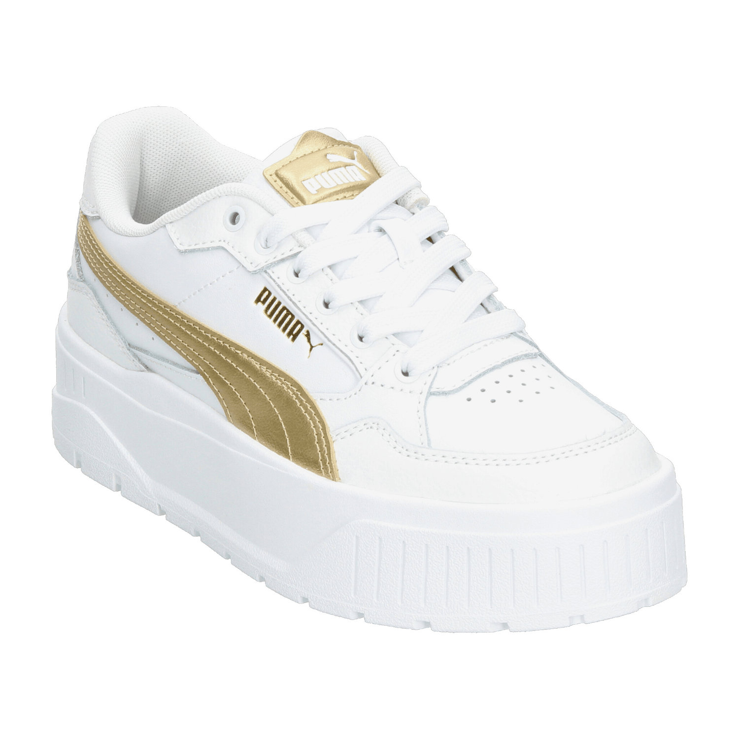 Tenis Dama Puma Karmen II Idol Metallic Blanco Casual Mujer — imagen 5