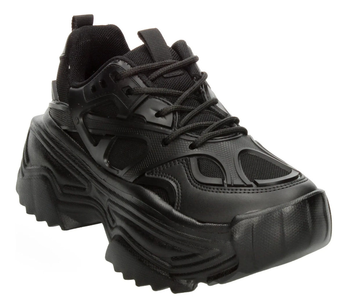 Tenis Ten Colours Dama Casual Plataforma Negro Mujer — imagen 13