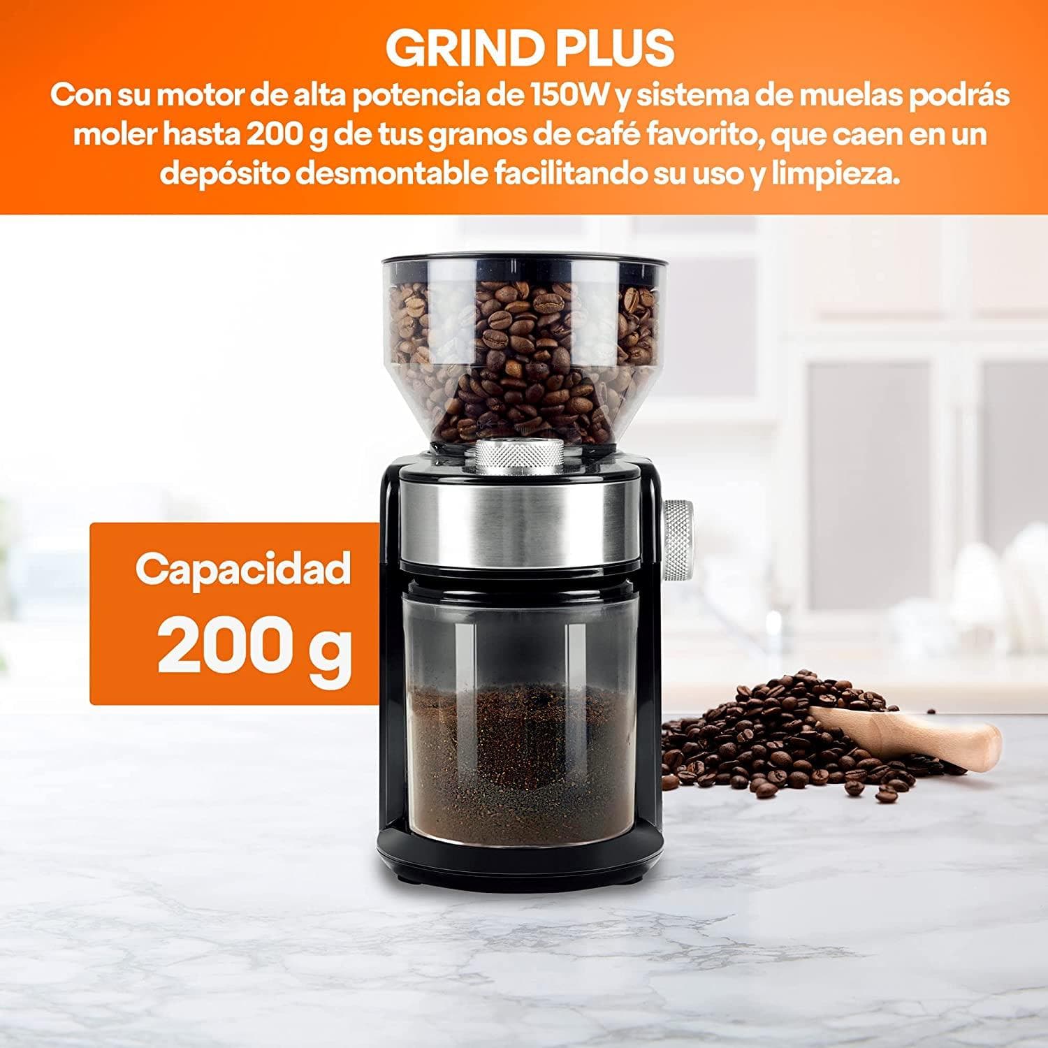 MOLINO CAFE ESPECIAS MASTERCHEF MK-CG-12K PRO — imagen 6