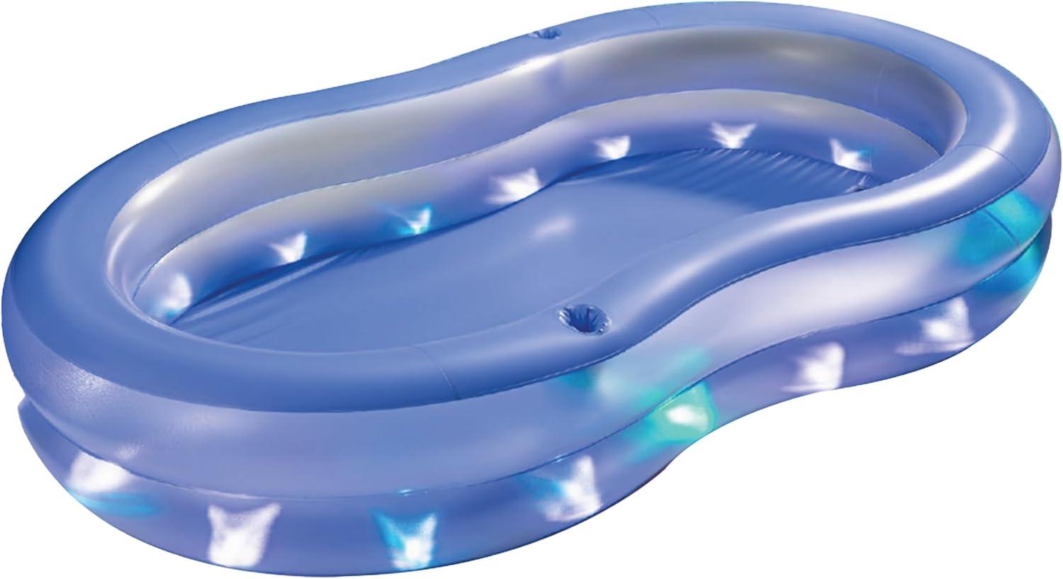ALBERCA INFLABLE LAGOON CON LUCES LED PLASTICO — imagen 1