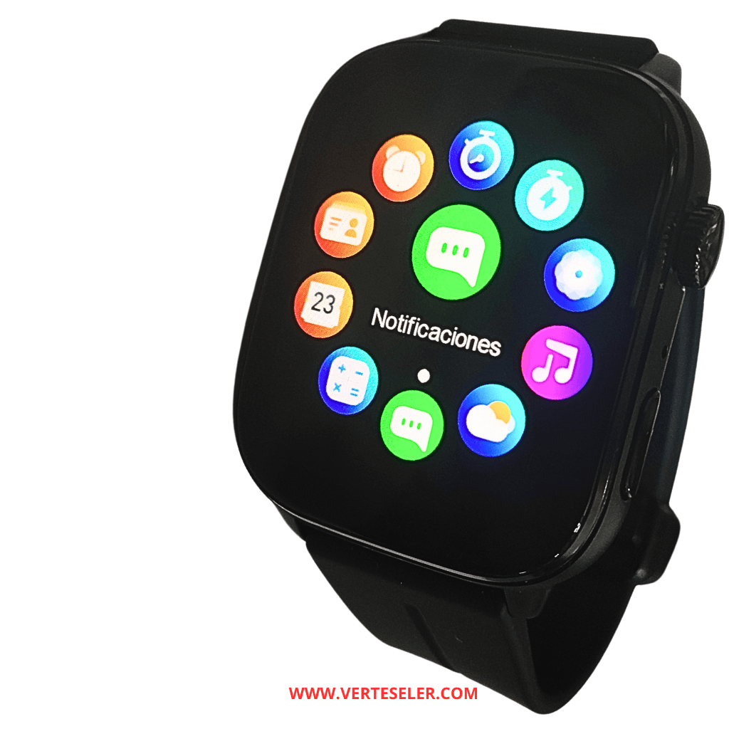 Reloj inteligente G-tide S6 pro smartwatch, pantalla curva amoled, con 3 correas y una pulsera regalo, llamadas, notificaciones — imagen 8