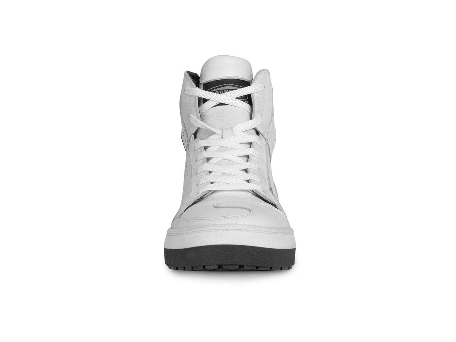 Bota hombre tenis motociclista botin biker WKL 80202 Blanco — imagen 4