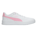 Tenis Puma Court Lally Dama Casual Blanco Rosa Mujer