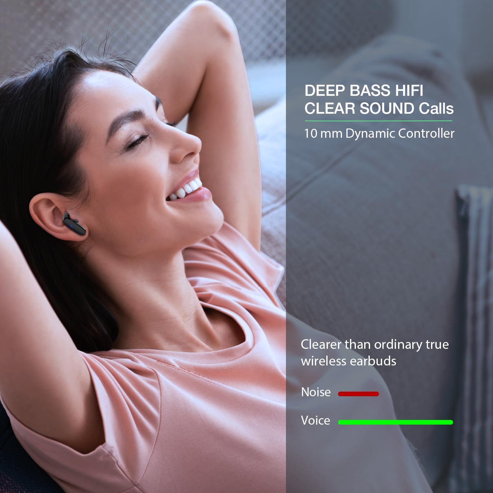 1 Hora Audífonos Inalámbricos Bluetooth 5.3 Audífonos In-Ear Inalámbricos con Micrófono Auriculares Inalámbricos . — imagen 3