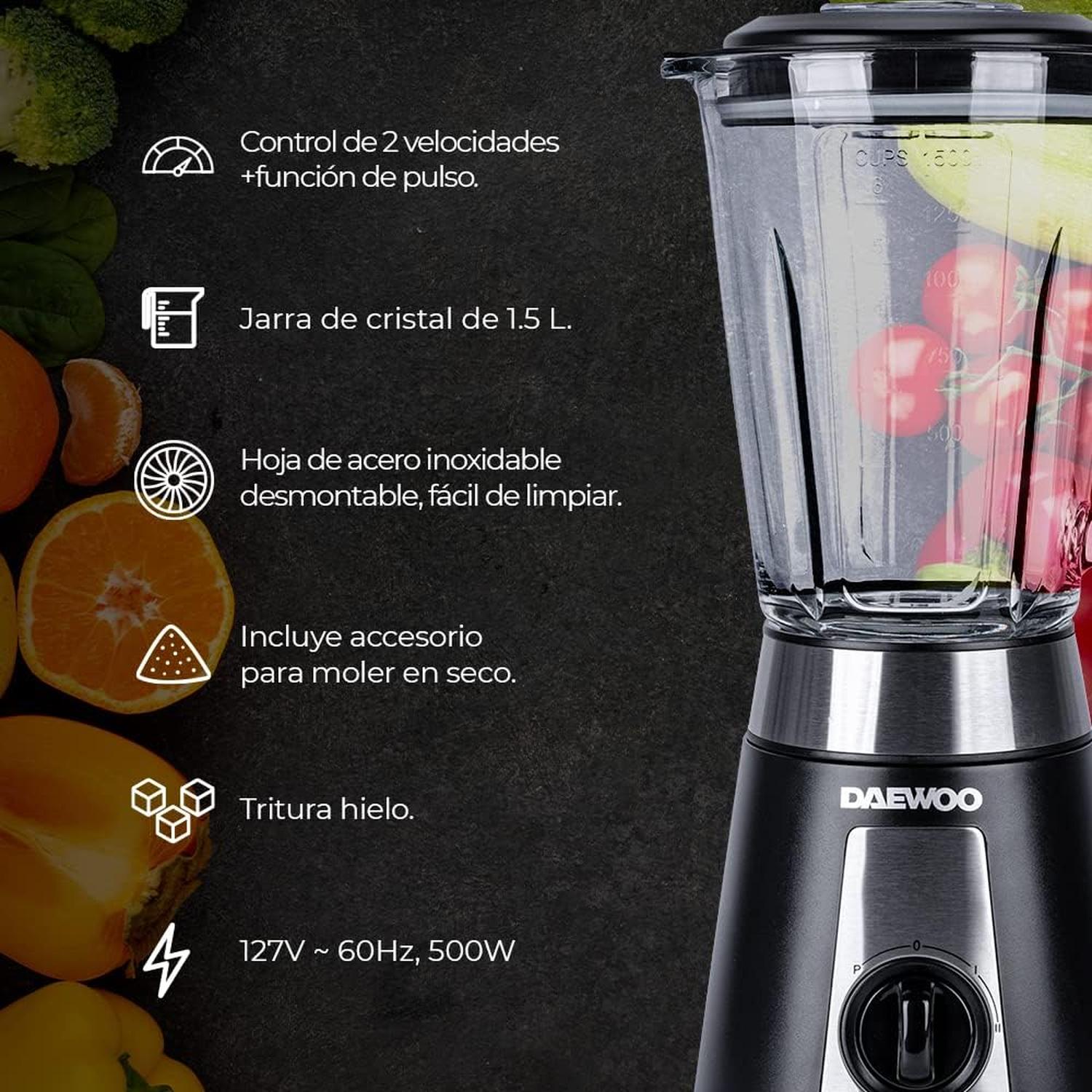 Licuadora Con Molinillo Multifunción Daewoo DBL-851G — imagen 7