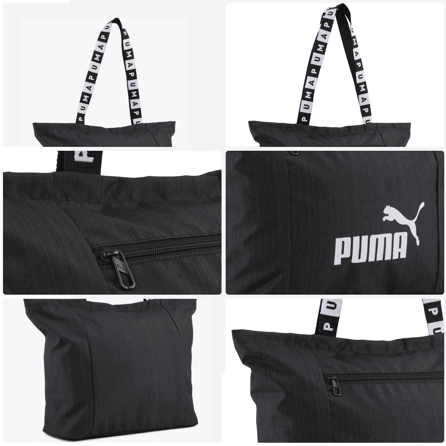 Bolsa Puma Base Shopper Unisex Deportivo Negro Unisex 26L — imagen 4
