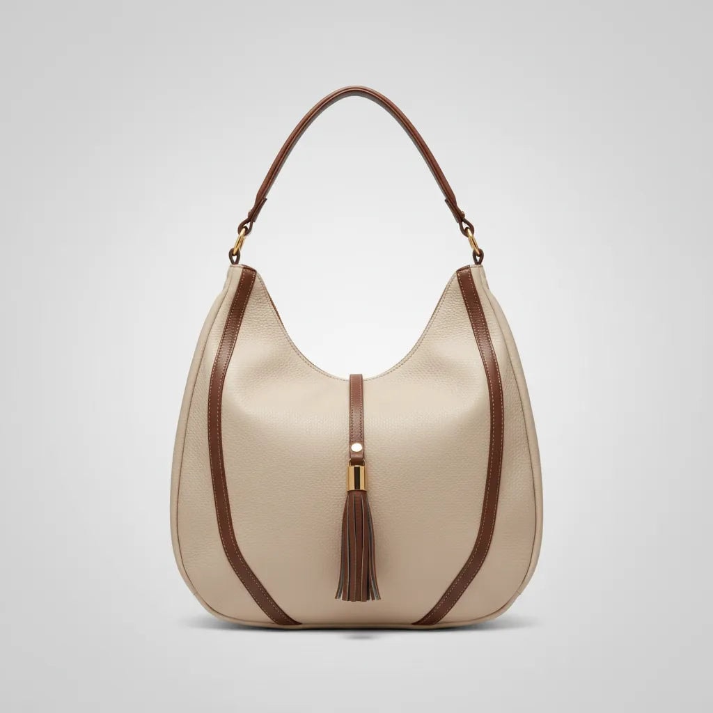 Bolso Grande De Piel Legitima Ternera Original Suave Negro Aitana — imagen 10