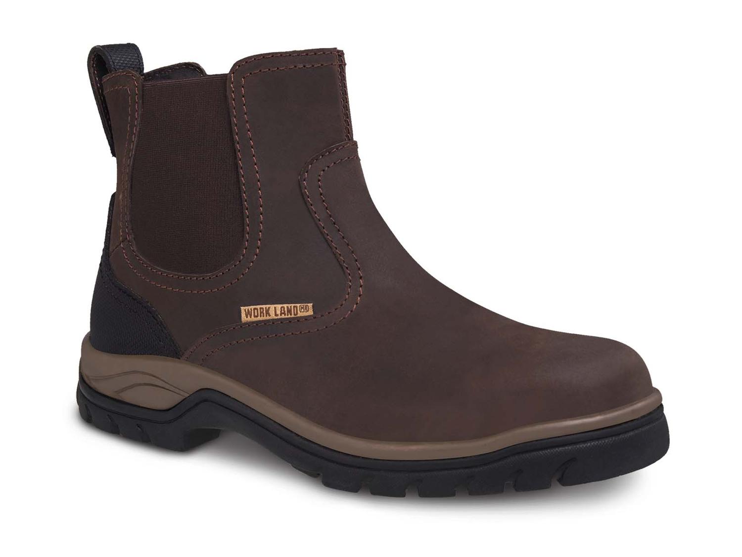 Bota hombre trabajo casual botín vaquera WORKLAND 77436 Café — imagen 1