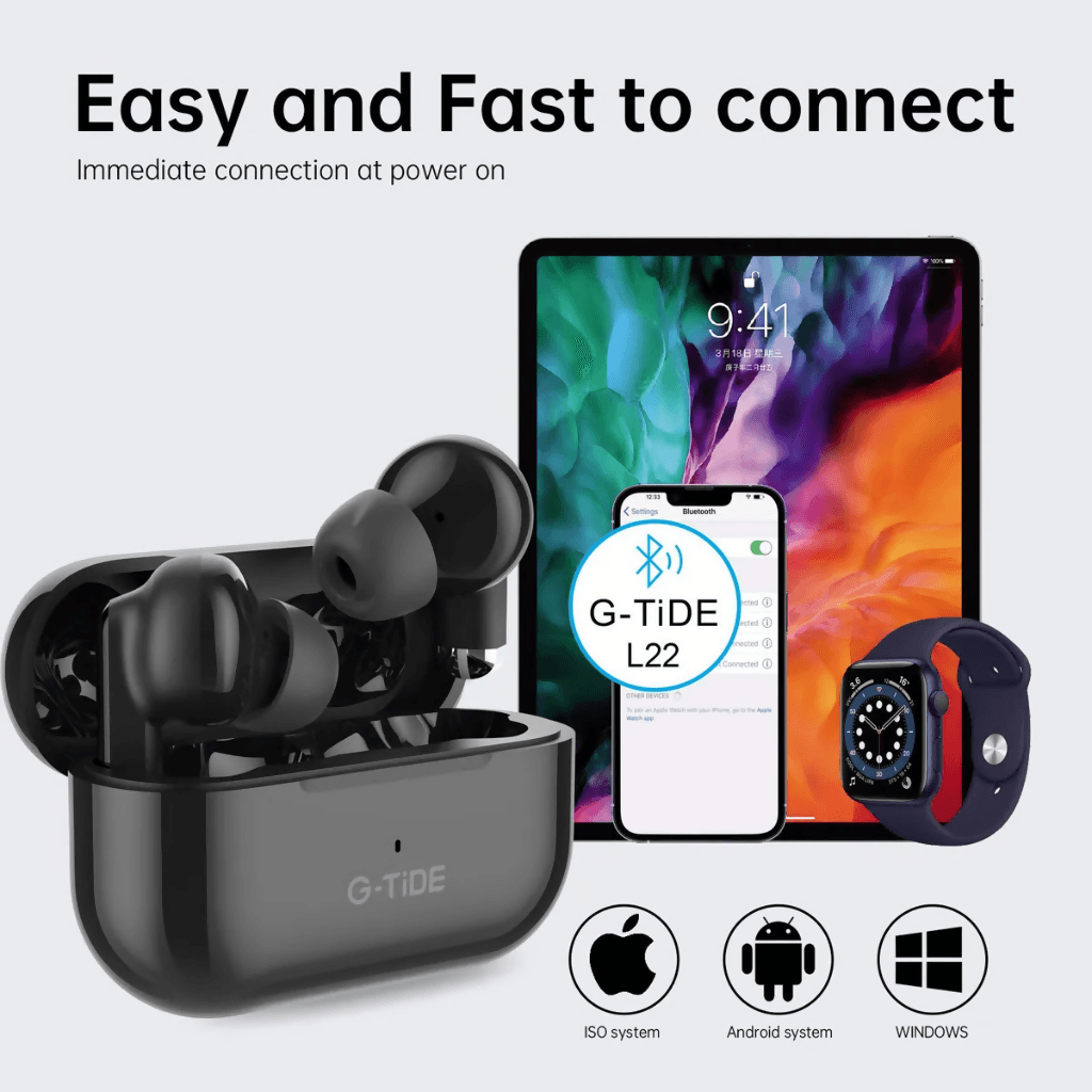 Audífonos Bluetooth G-TiDE L22, Sensor Táctil, A prueba de sudor y salpicaduras — imagen 5