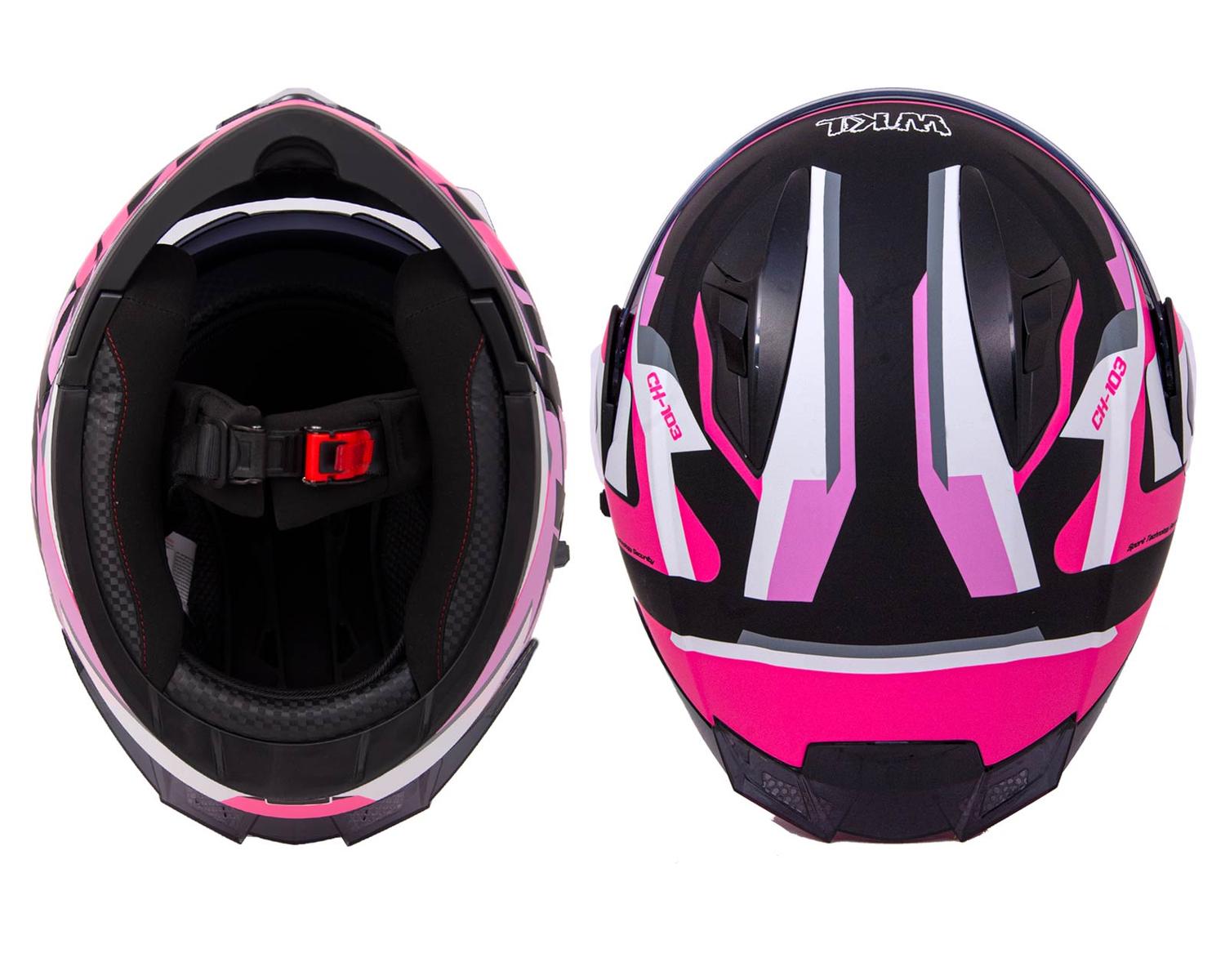 Casco Motocicleta Certificado Dot Abatible Vertex WKL Ch-103 — imagen 25
