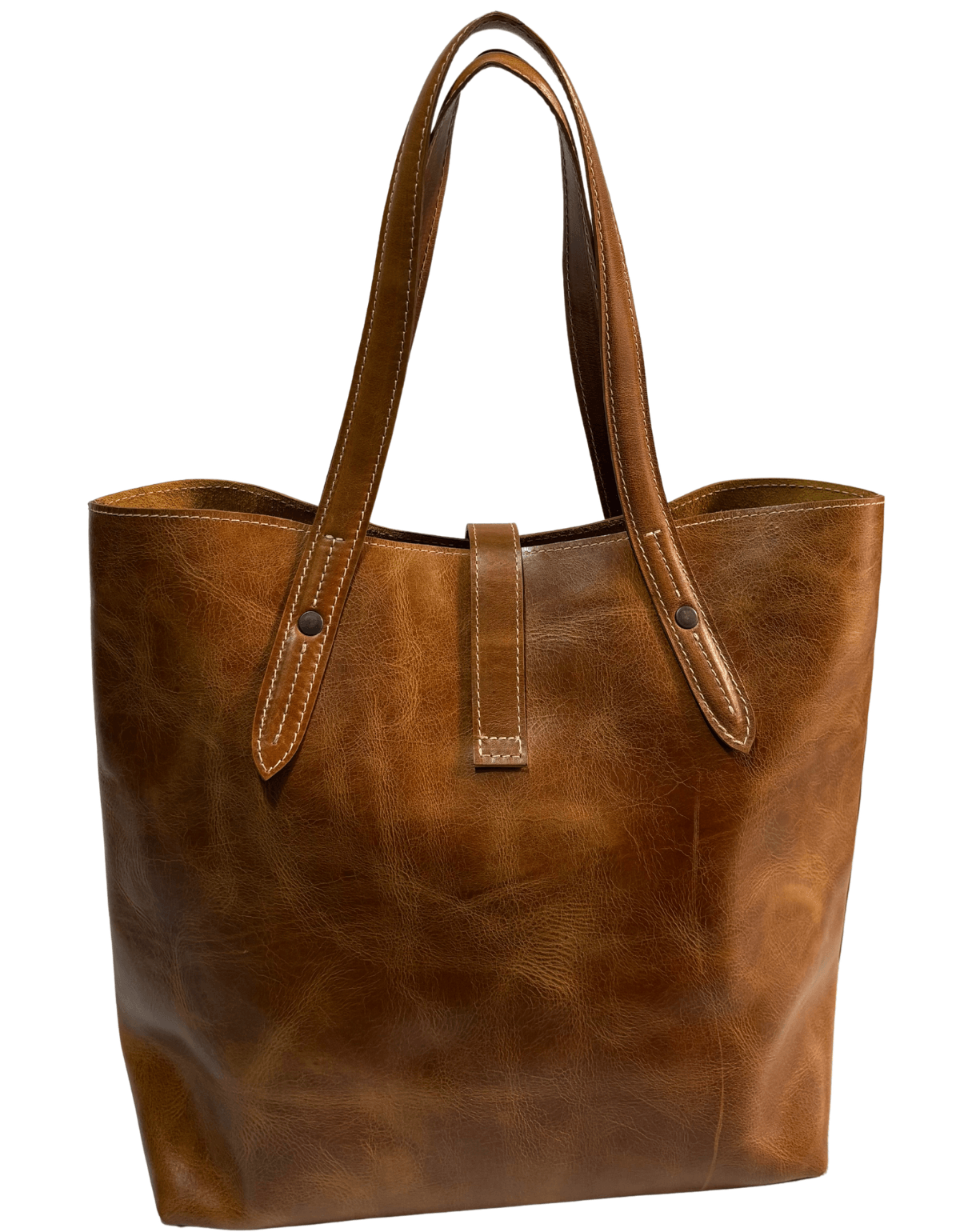 Bolsa De Cuero Tote 5 Mujer Akl — imagen 5