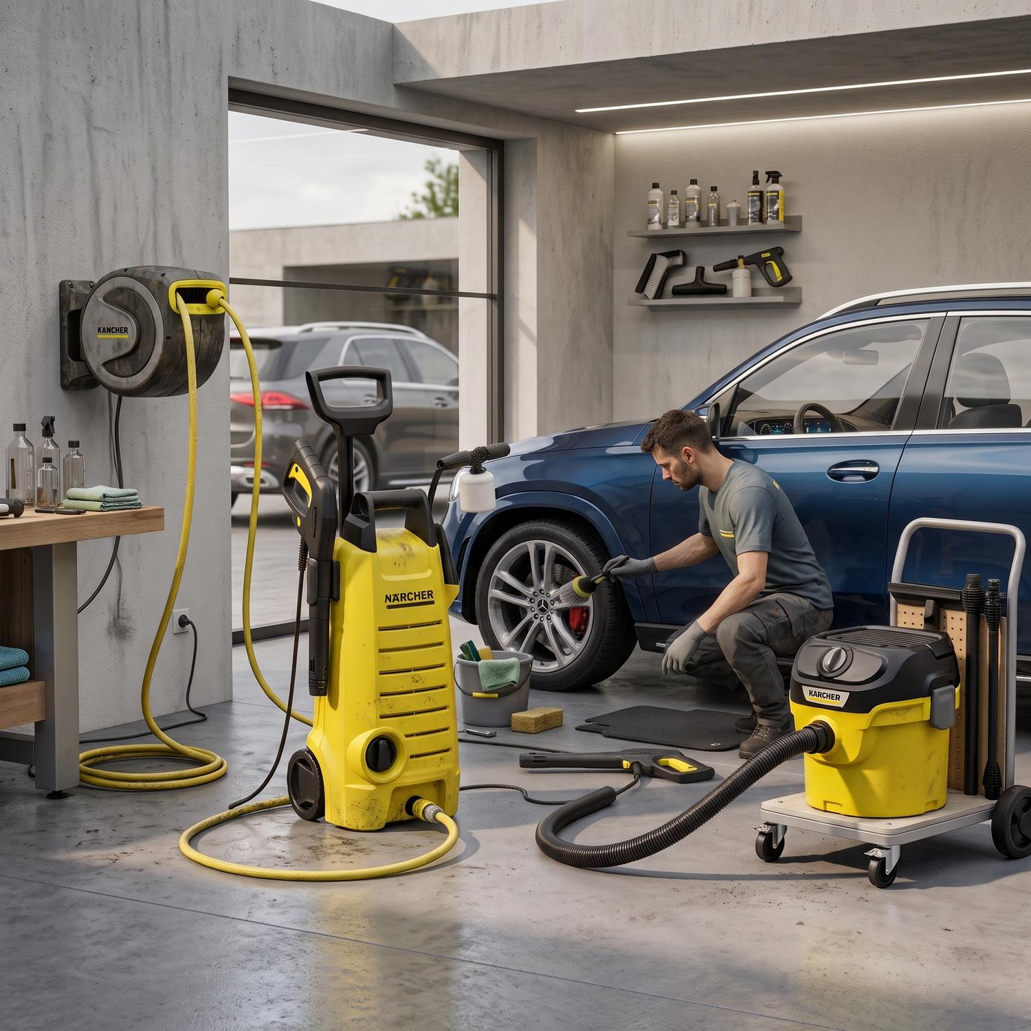 Hidrolavadora Kärcher K1CAR 1650 PSI con Aspiradora KWD1 — imagen 3