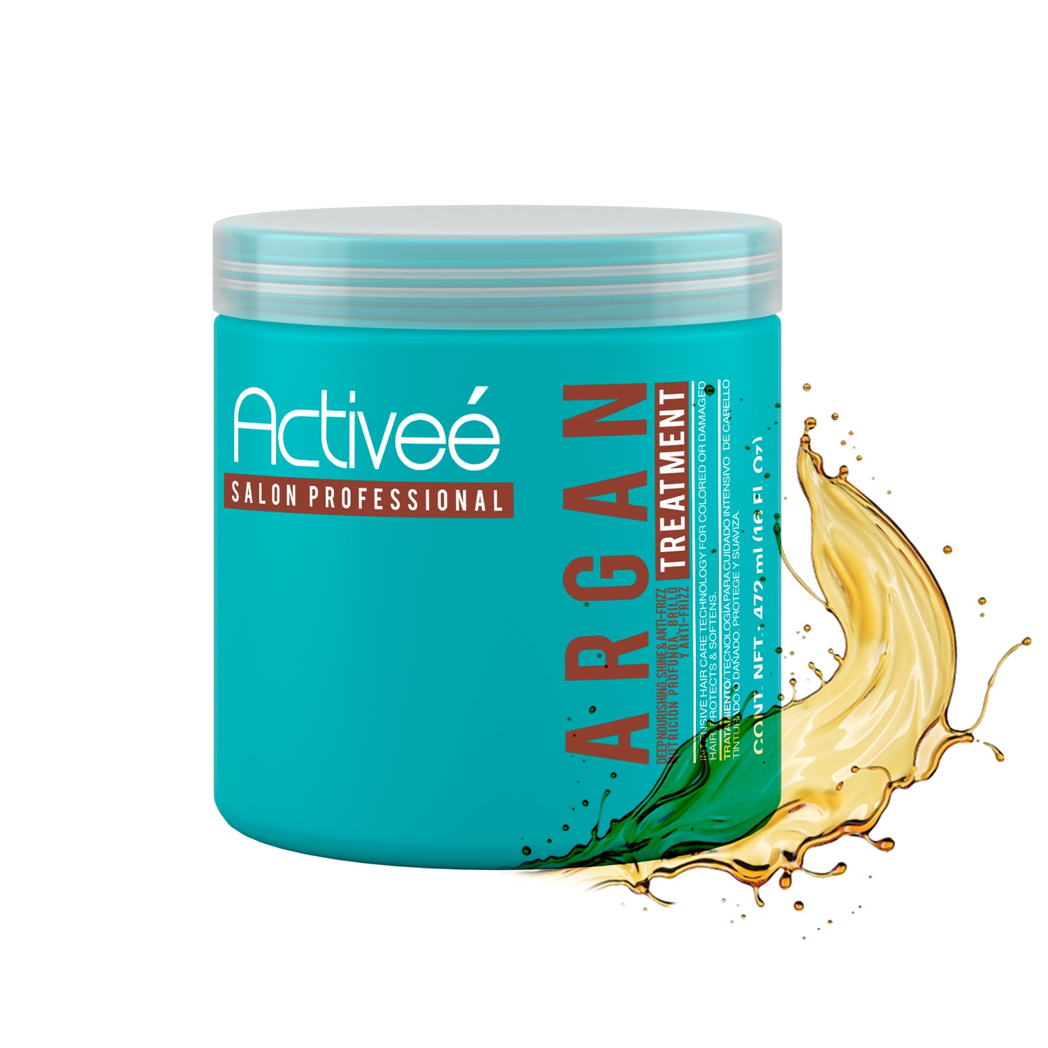 Tratamiento Capilar Activee Professional Argan Tecnologia para cuidado Intensivo de Cabello Teñido o Dañado Libre de Sal — imagen 2