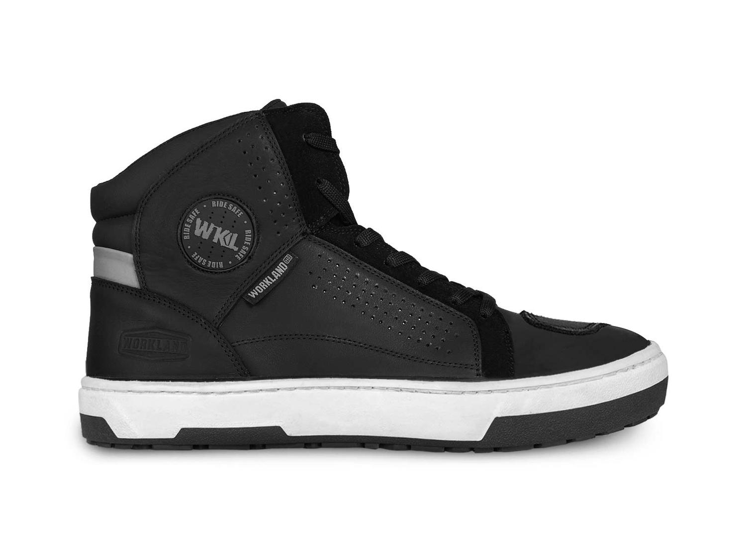 Tenis motociclista hombre botin moto biker WKL 80202 Negro — imagen 3