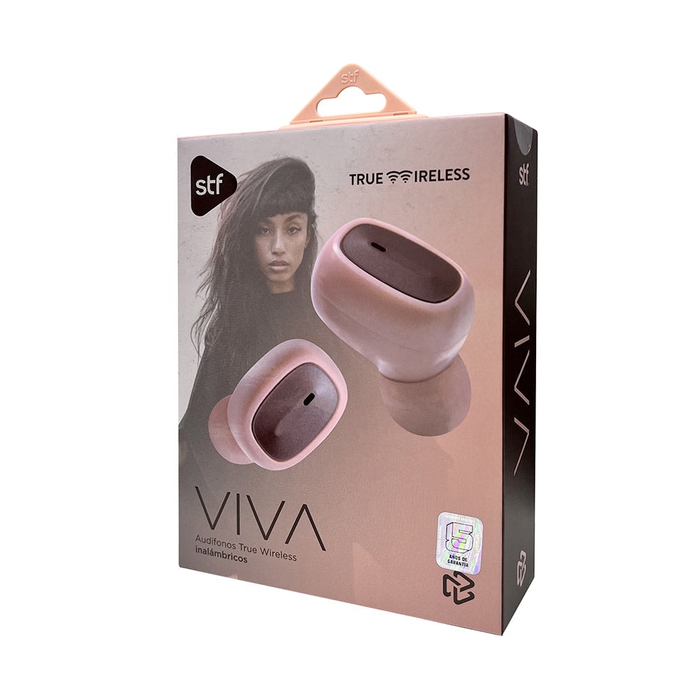 Audifonos Inalámbricos Tws Viva STF 12hrs Uso Rosa — imagen 9