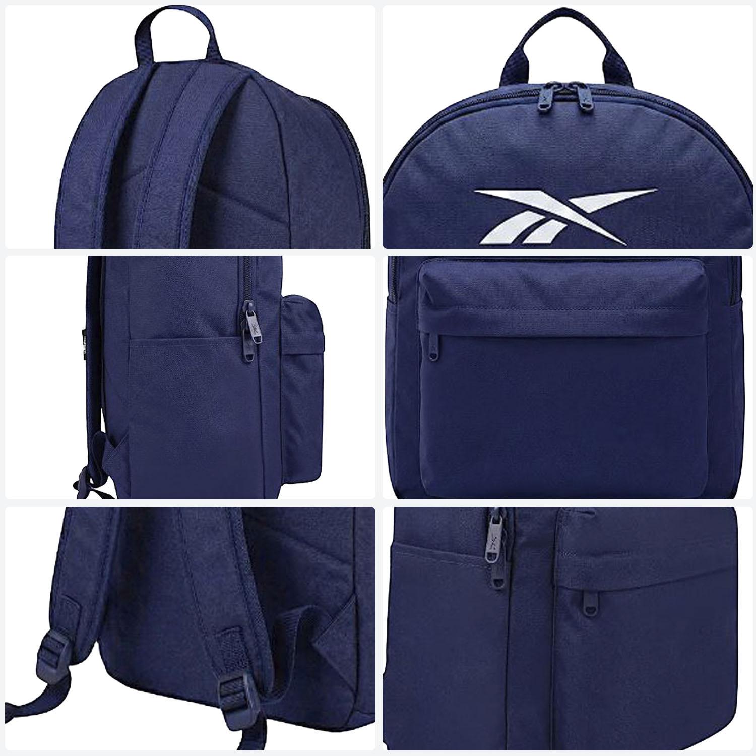 Mochila Unisex Reebok Classic Azul Escolar 17L — imagen 6