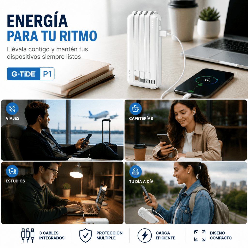 SMARTWATCH REDMI WATCH 5 ACTIVE (PLATA) + POWER BANK G-TIDE P1 10000Mha (BLANCO) + AUDIFONOS G-TIDE H21 (PLATA) — imagen 10