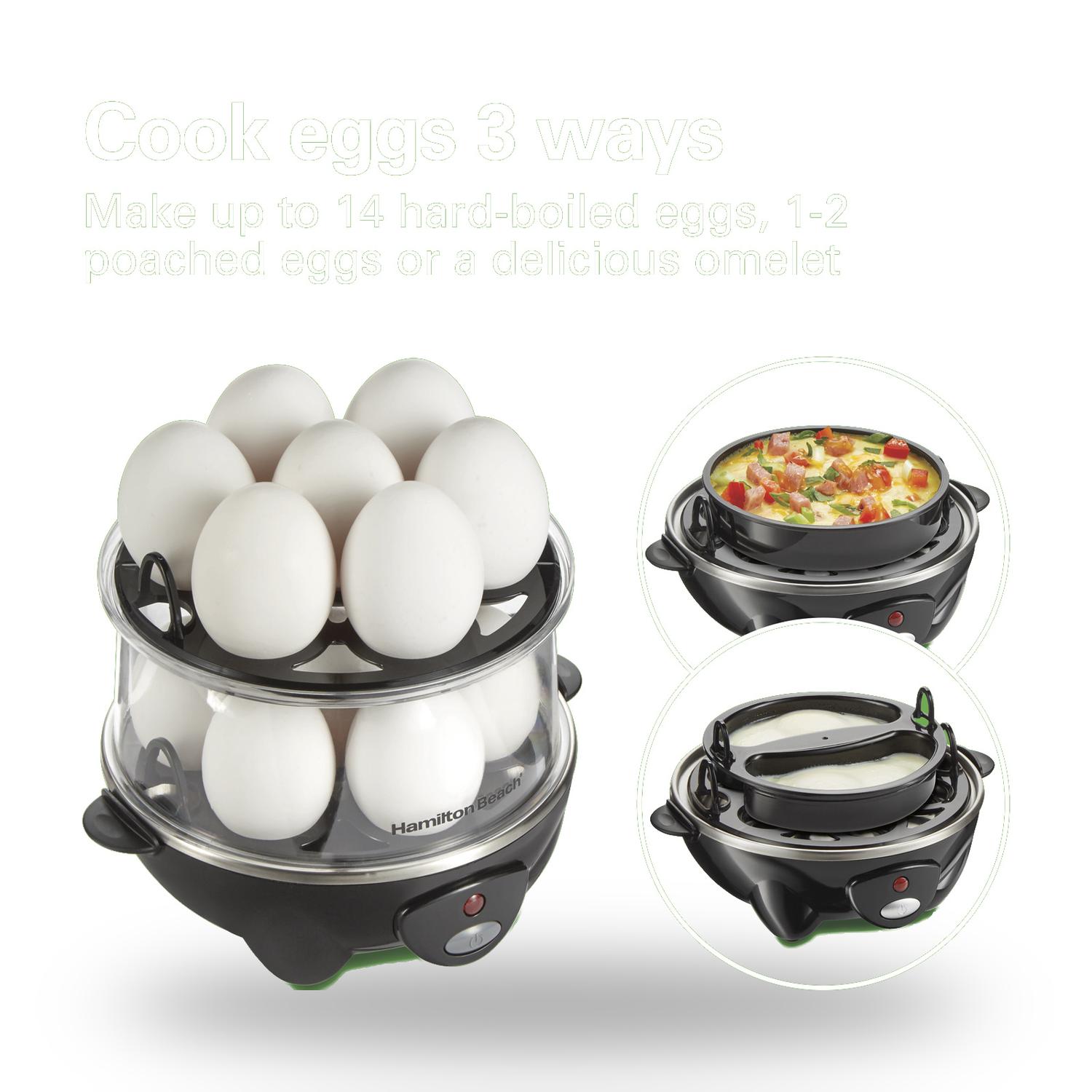 Cocedor de Huevos Eléctrico Hamilton Beach 25508G 3 en 1 — imagen 13
