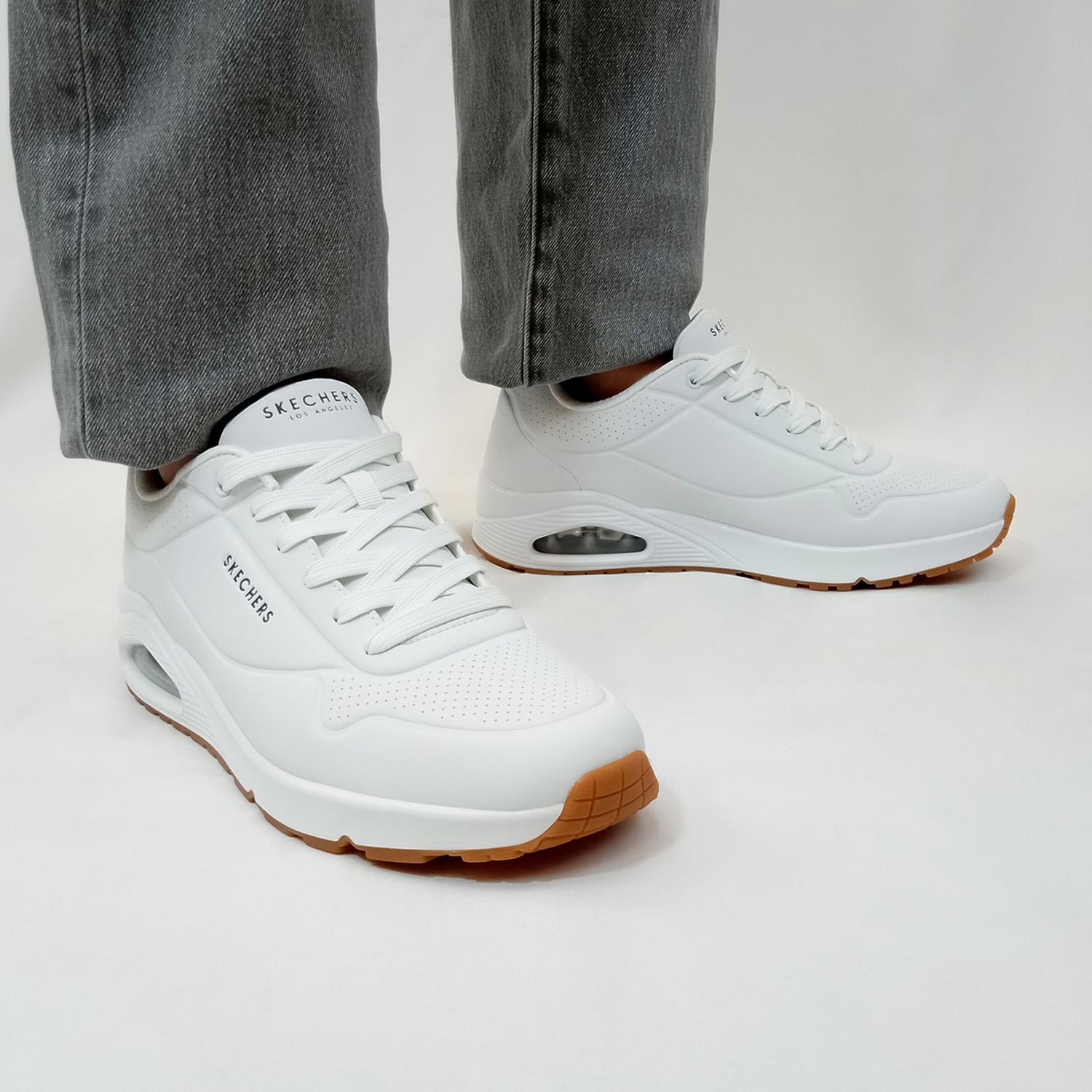 Tenis Skechers Hombre Casual Blanco Caballero — imagen 3