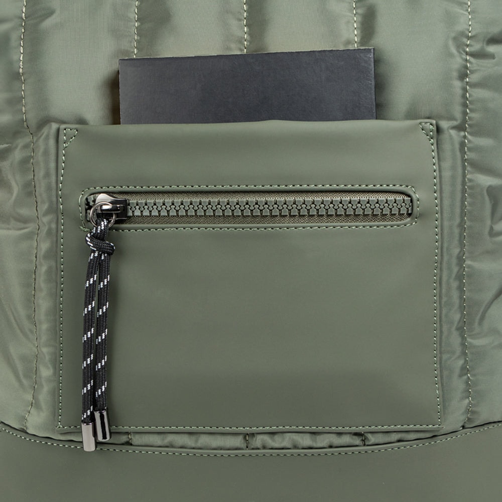 Bolsa CoolCapital Tote Bag Fuji: Laptop 14", Resistente y Ajustable, Verde — imagen 7