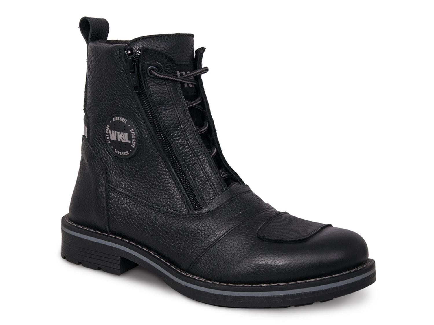 Bota Hombre Moto Biker Casual Workland 89501 Negro Flother — imagen 1