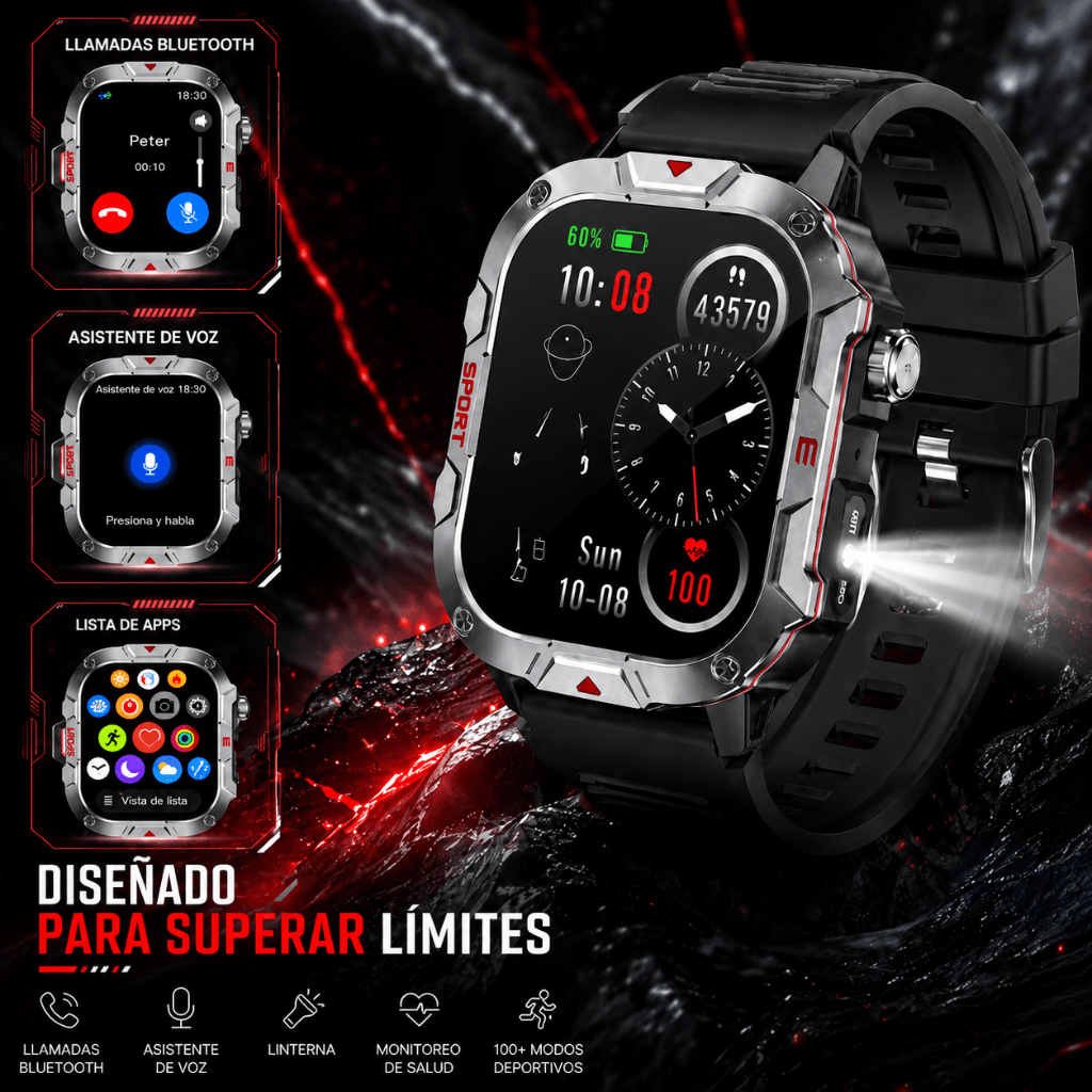 SMARTPHONE DOOGE BLASE 10 PRO ENERGY + SMARTWACTH ESTILO MILITAR+ AUDIFONOS G-TIDE EG22 — imagen 7