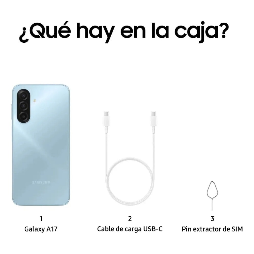 Celular Samsung Galaxy A17 4+128GB - Azul — imagen 4
