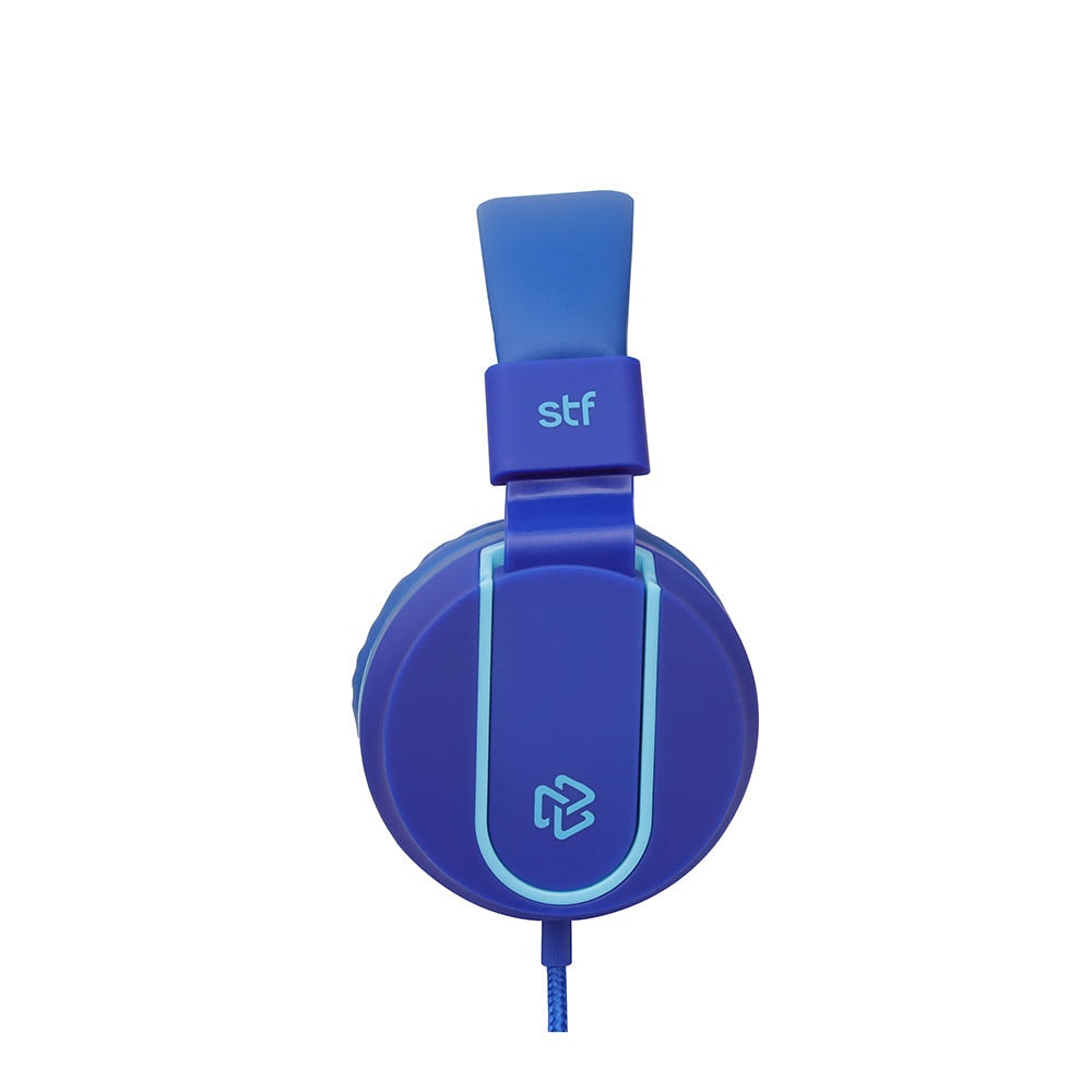 Audifonos Alámbricos On Ear Viva STF 8hrs Uso Azul — imagen 3
