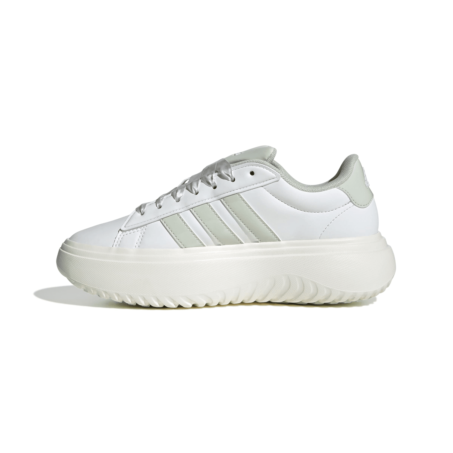 Tenis Adidas Grand Court Dama Blanco Plataforma Para Mujer — imagen 5
