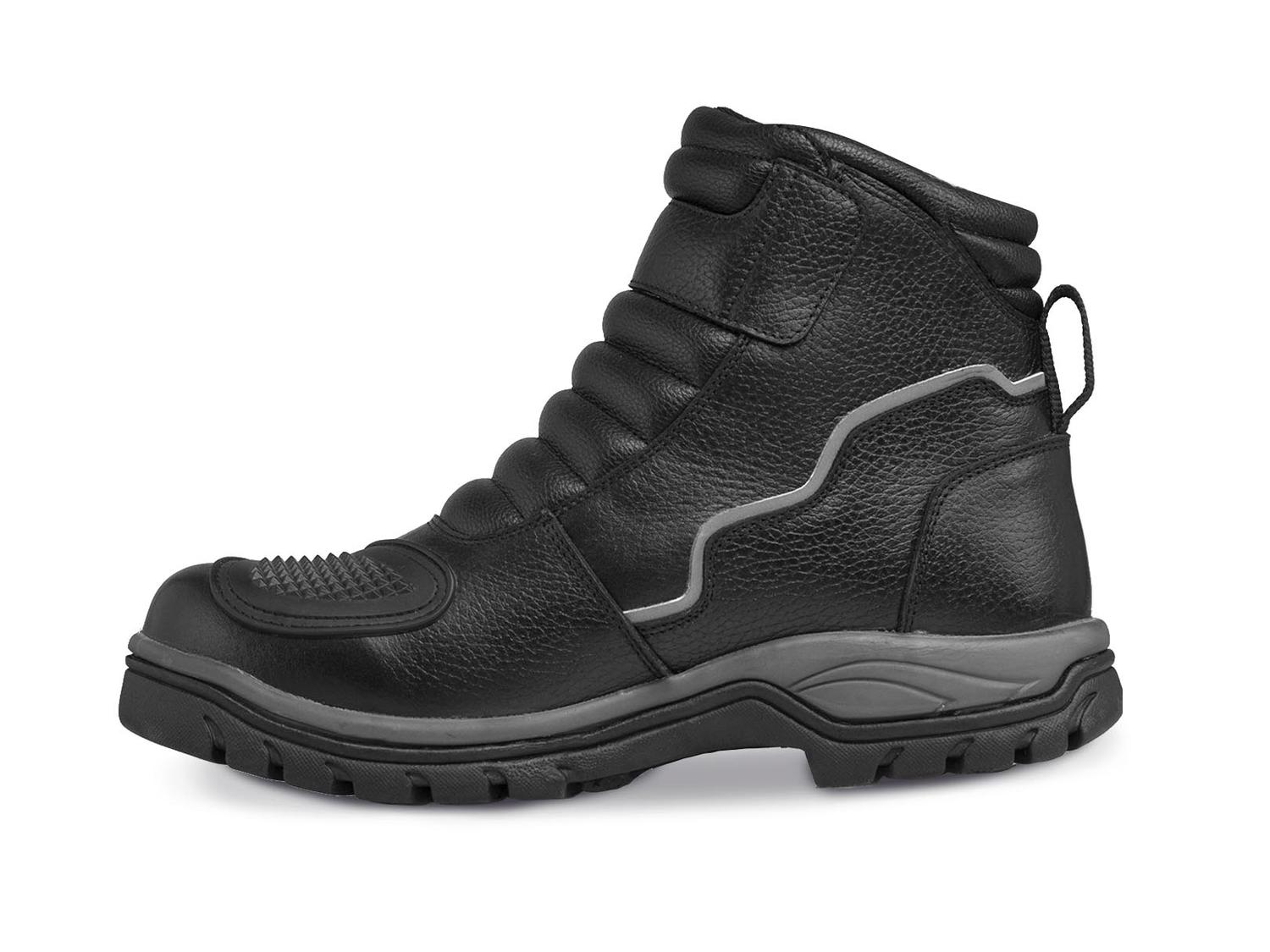 Botas hombre motociclista biker touring WKL 77423 Negro — imagen 4