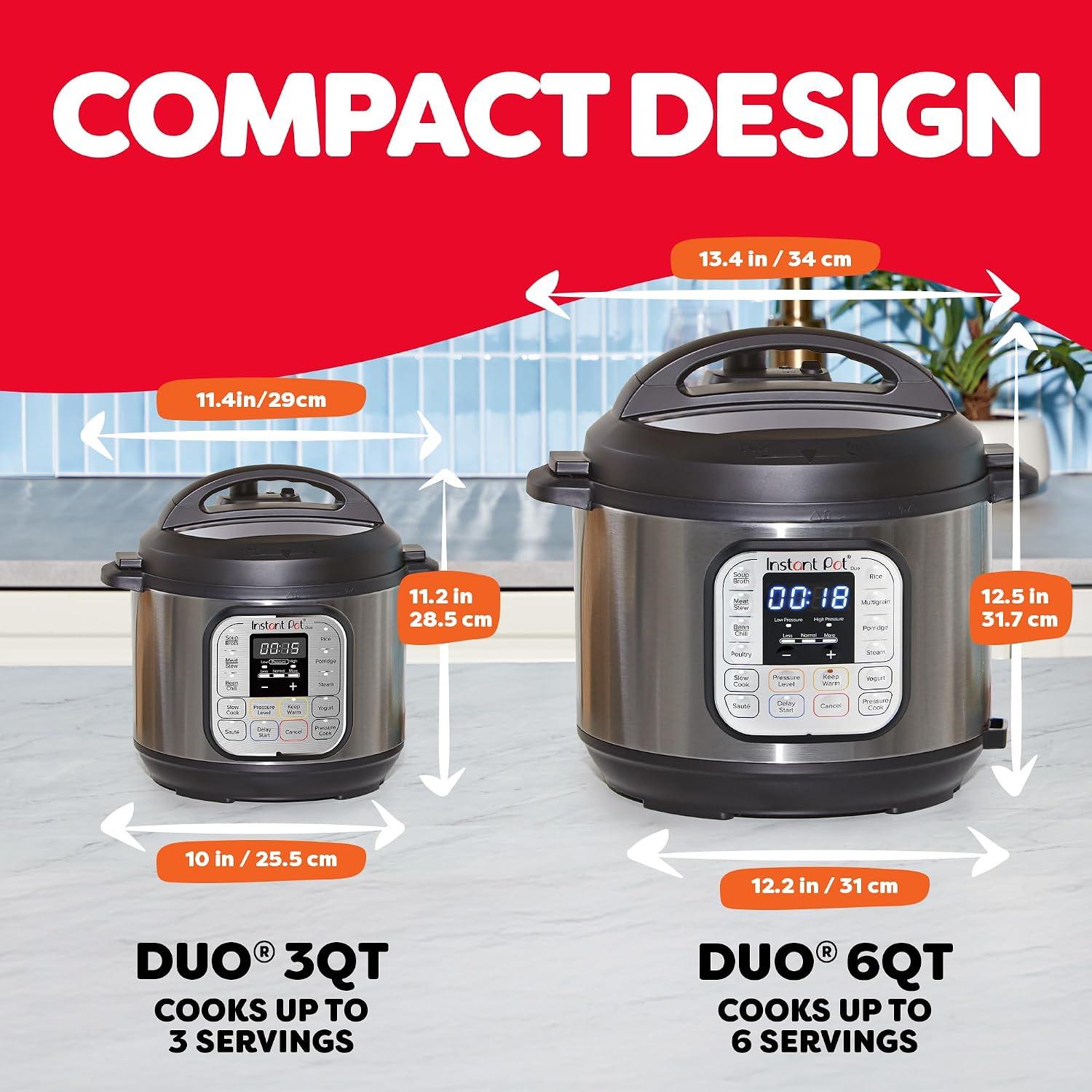 Olla Eléctrica a Presión Instant Pot Duo 60 7 en 1 5.7L Acero Inoxidable — imagen 3