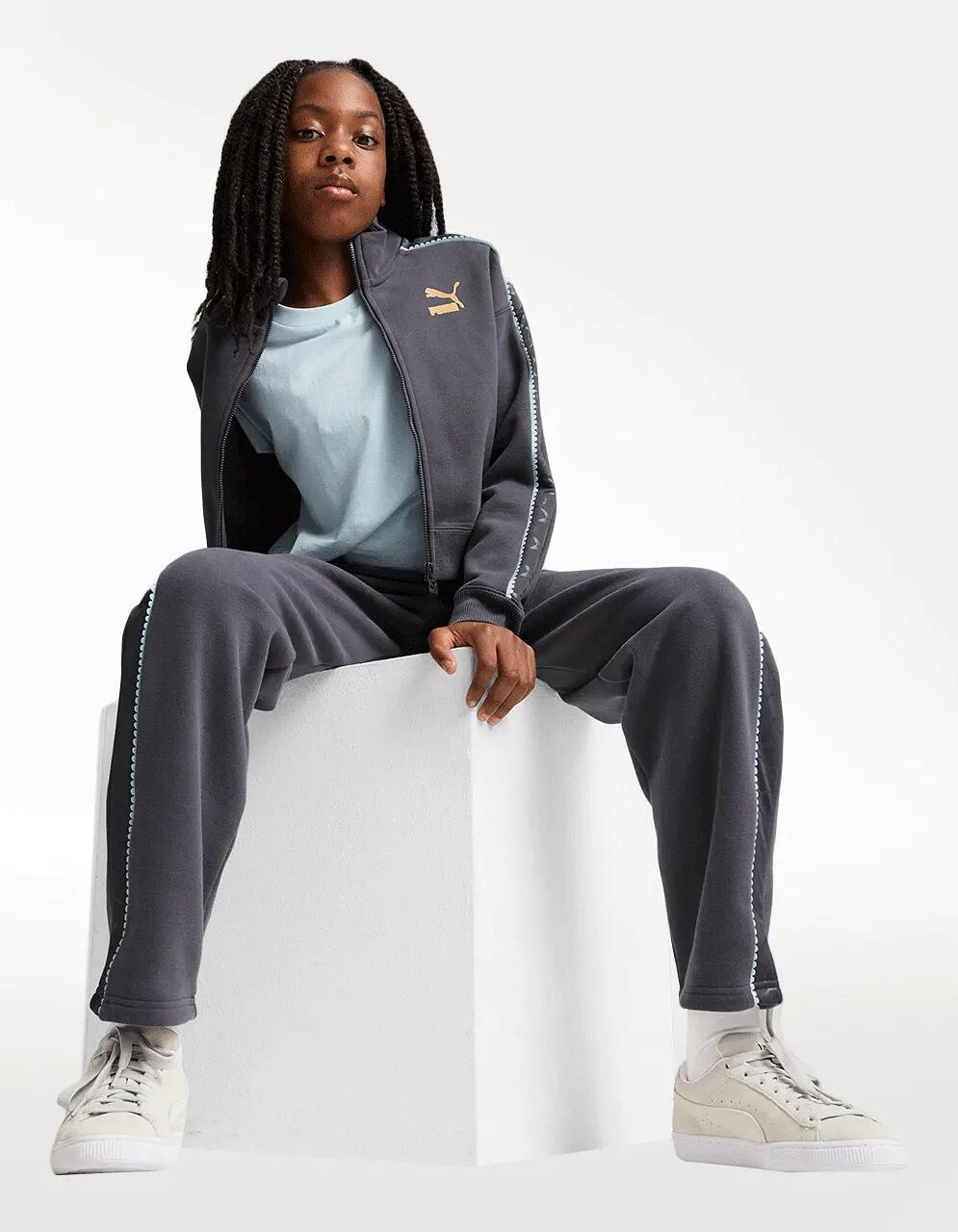 Chamarra Puma Off Side Gris - Niña — imagen 4