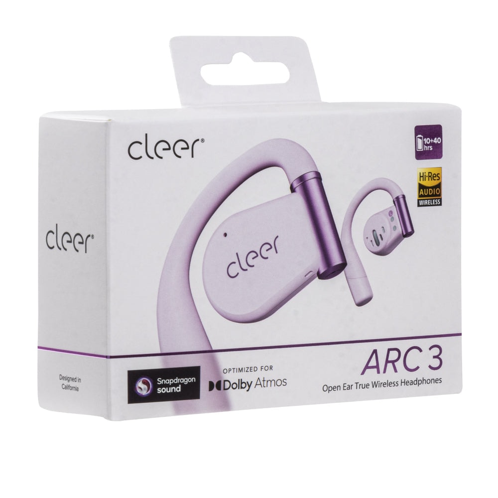 Audifonos Cleer ARC 3 Open-Ear: Sonido Hi-Res, Dolby Atmos, 50h Batería, IPX7 rosa — imagen 14