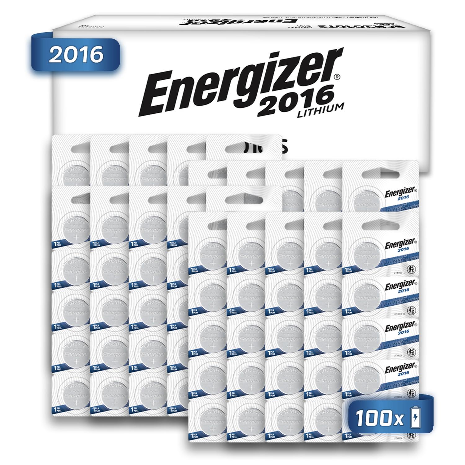 Pila Boton Energizer 2016 Tira 100 Unidades 3v — imagen 1