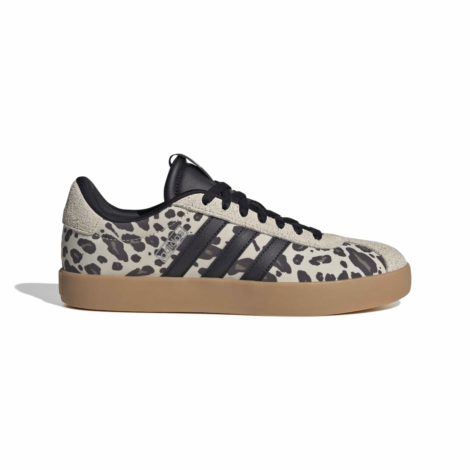 Tenis Adidas VL Court 3.0 Dama Beige Casual Animal Print Mujer — imagen 2