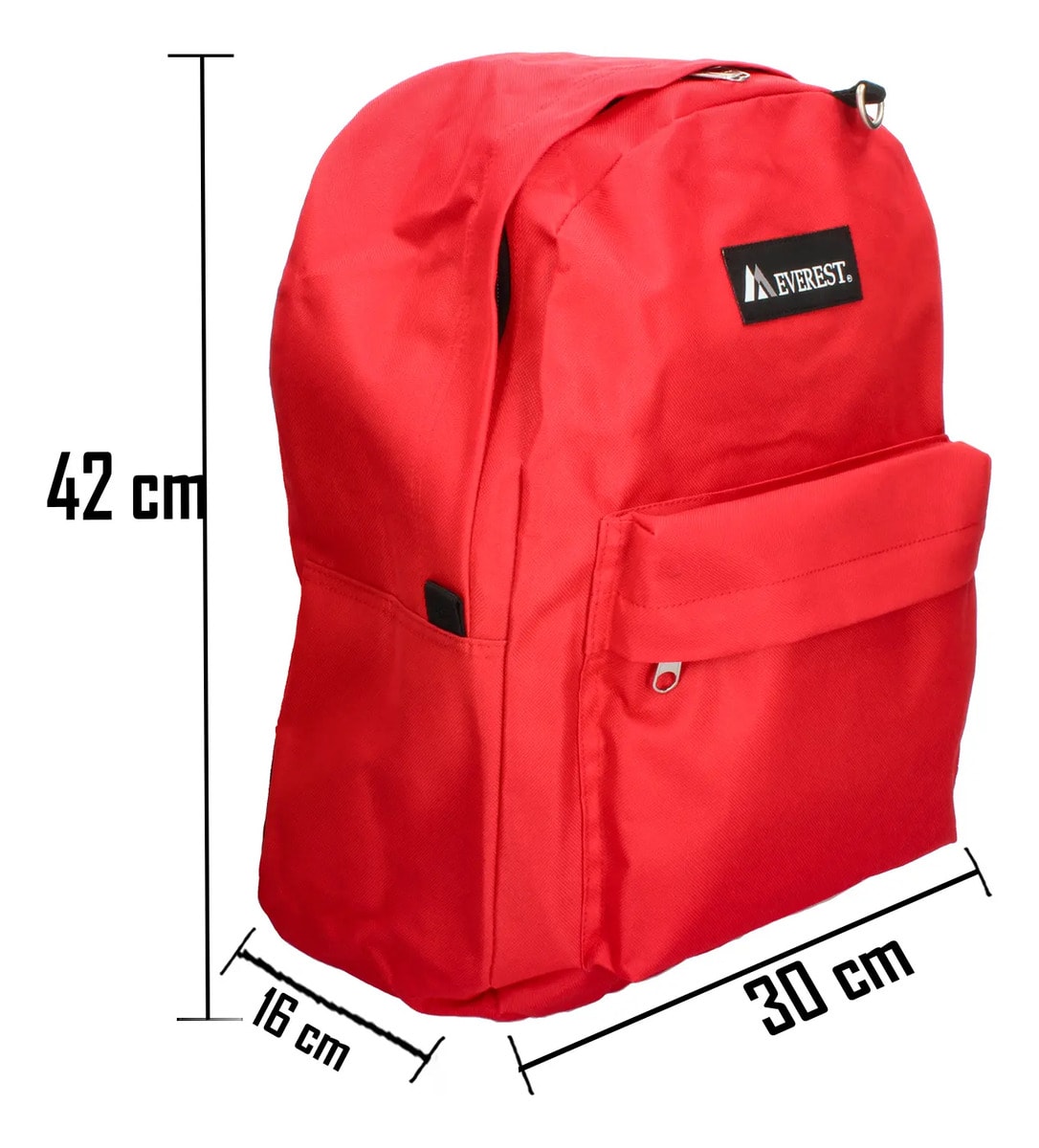 Mochila Everest Escolar Amplia Rojo Unisex 22L — imagen 12