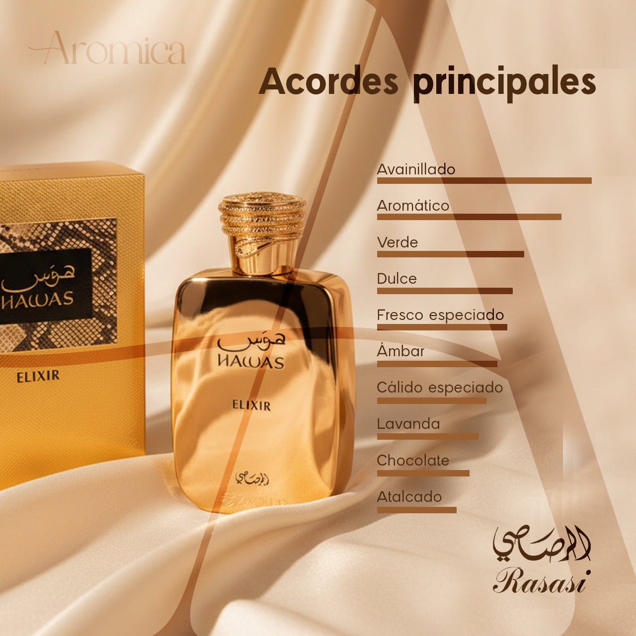 Perfume Arabe Rasasi Hawas Elixir Eau de Parfum Unisex 100ml — imagen 4