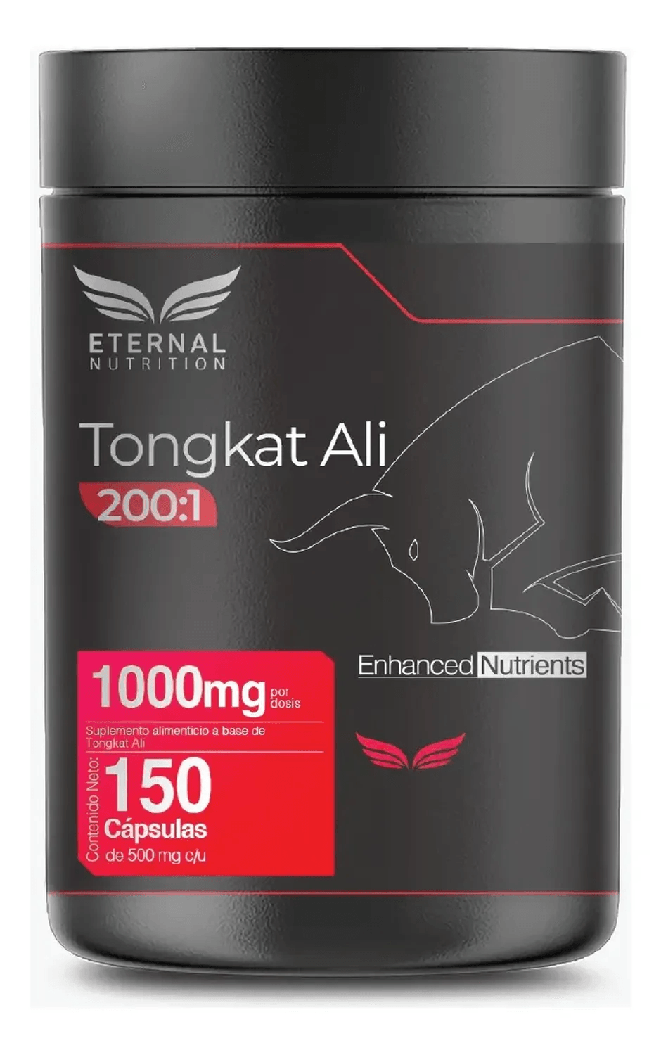 Ultra Pure: Tongkat Ali 200:1 Men's Testo, Extracto Concentrado, Vitalidad Masculina, 150 Cápsulas — imagen 1