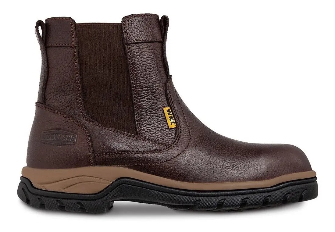 Bota Botin Roper Con Casco Cafe Workland — imagen 6