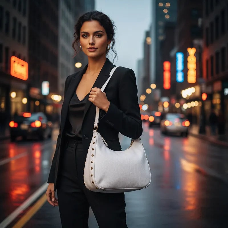 Bolsa De Piel Legitima Evelyn Para Dama Mediana — imagen 3