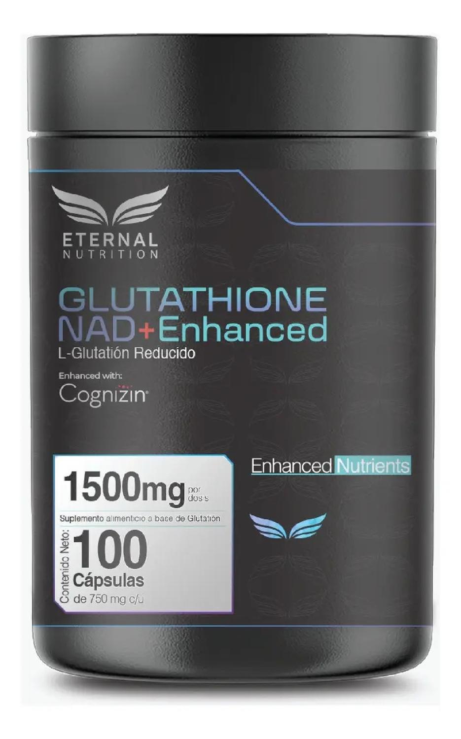 Essentials: L-Glutatión con NAD+, Cognizin Citicolina y Aminoácidos, Antioxidante, 100 Cápsulas — imagen 1
