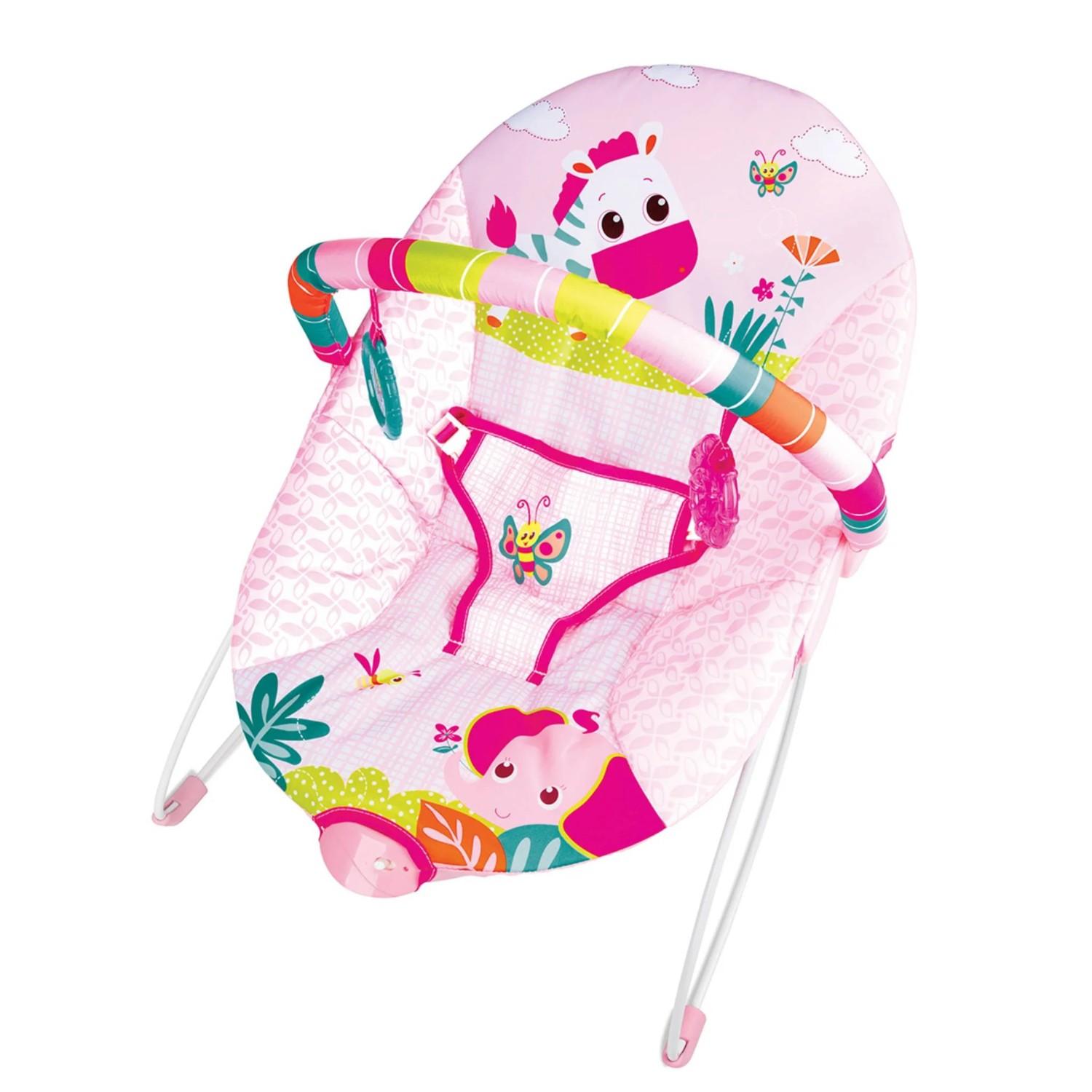 SILLA BEBE MECEDORA PRINSEL 8512RS BOUNCER ROSA — imagen 1