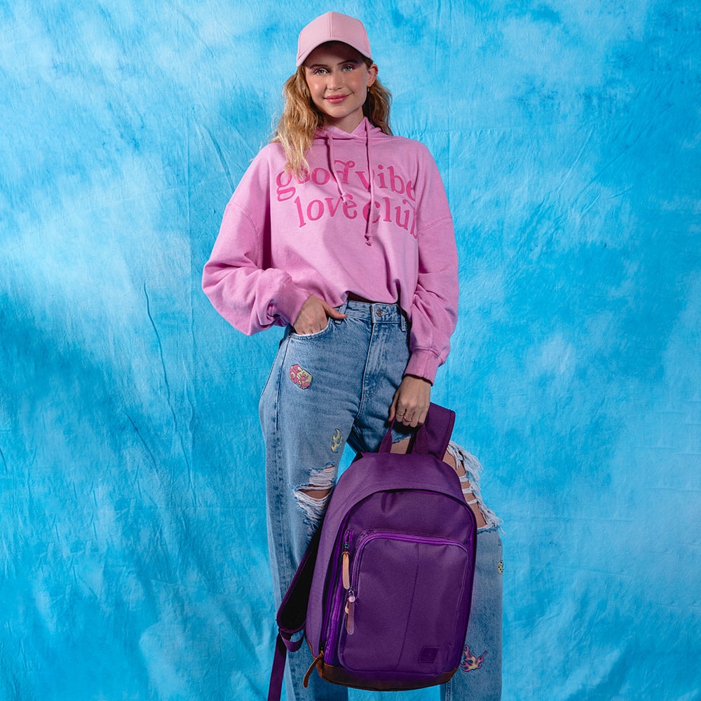 Mochila para laptop CoolCapital Berlin 15" pulgadas Morado — imagen 3