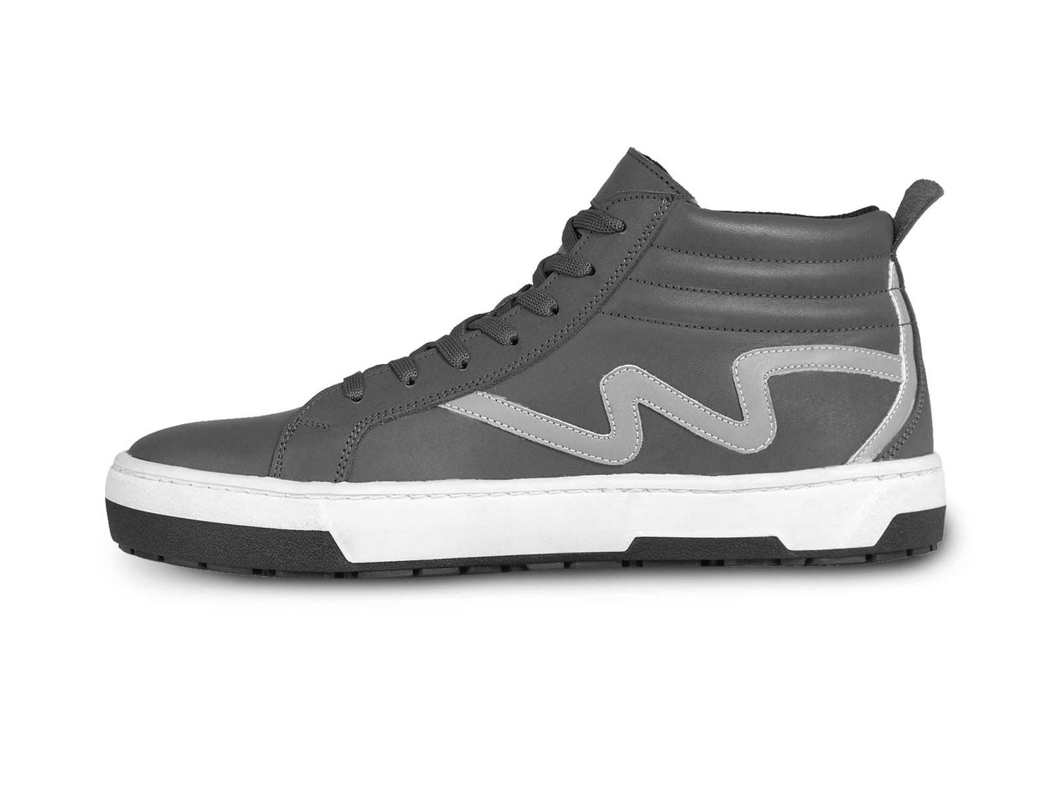 Tenis Bota Motociclista Hombre Moto Biker Wkl 80206 Gris — imagen 5