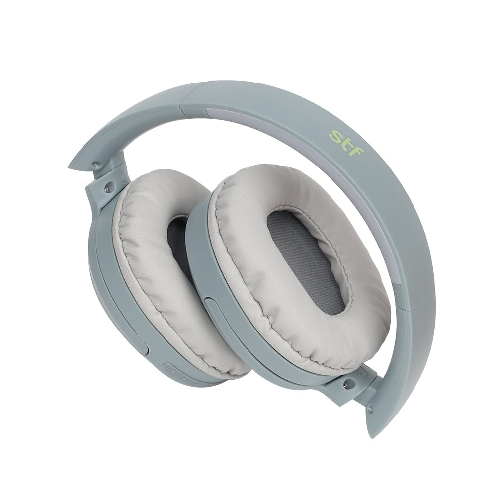 Audífono Inalámbrico On ear STF VIVA: 3 hrs uso Micrófono removible, Gris — imagen 7
