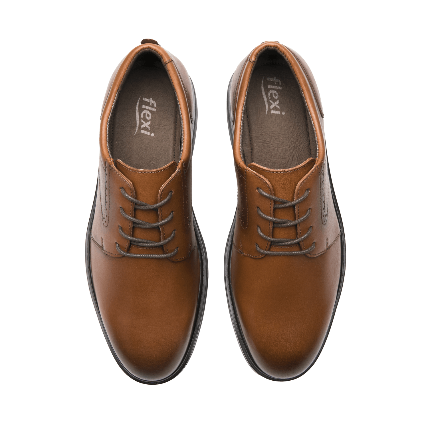 Zapato Flexi Hombre Casual Cintas Confort Café Caballero — imagen 7